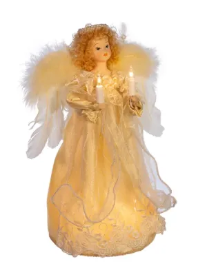 10-Light Ivory Angel Treetopper