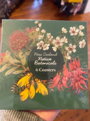 100% NZ Native Botanicals 6 Coasters