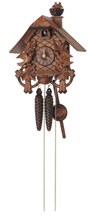 11" Classical Bird's Nest Black Forest German Cuckoo Clock
