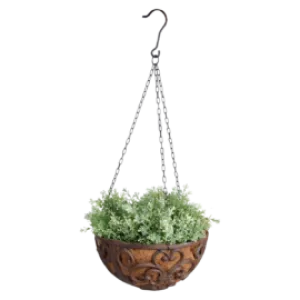 12" Cast Iron Hanging Basket