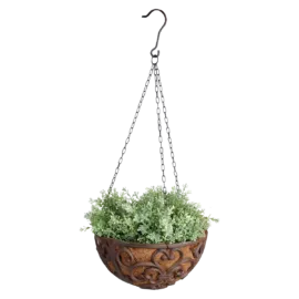 12" Cast Iron Hanging Basket