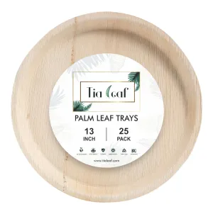 13 Inch Round Disposable Palm Leaf Trays