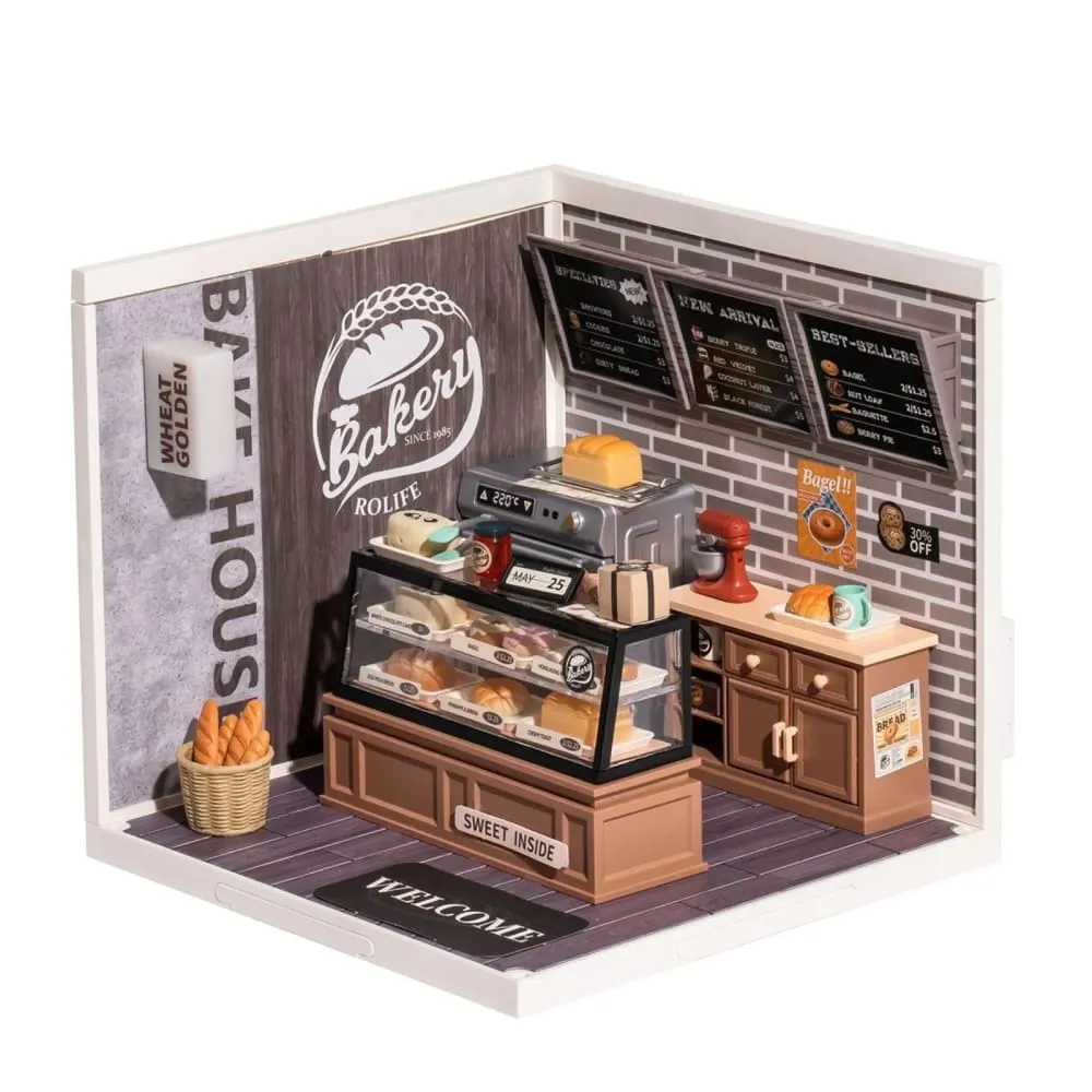 3d Puzzle Kit Build your Own Golden Wheat Bakery a Charming and Intricate Diy Miniature House Set for Kids Adult