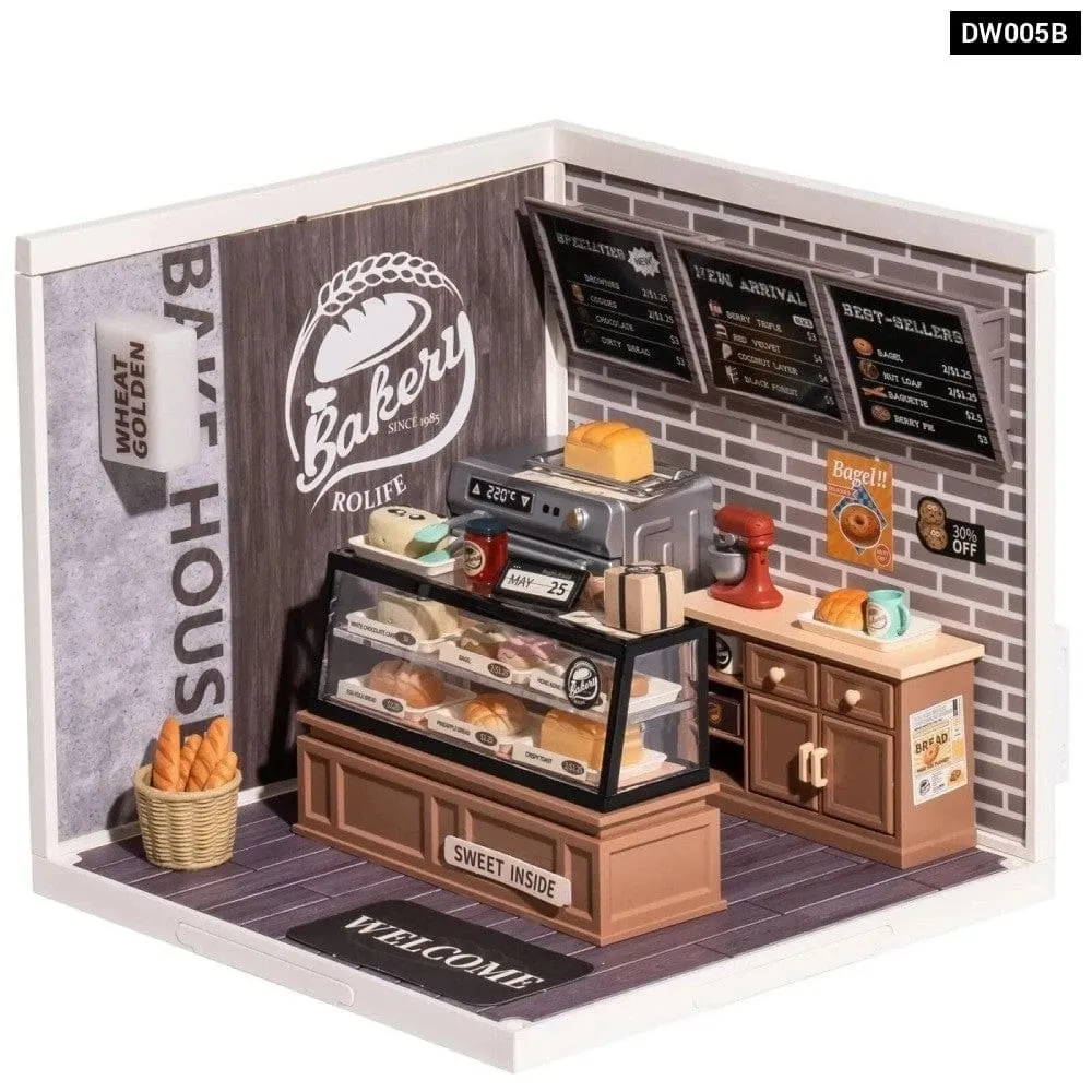 3d Puzzle Kit Build your Own Golden Wheat Bakery a Charming and Intricate Diy Miniature House Set for Kids Adult