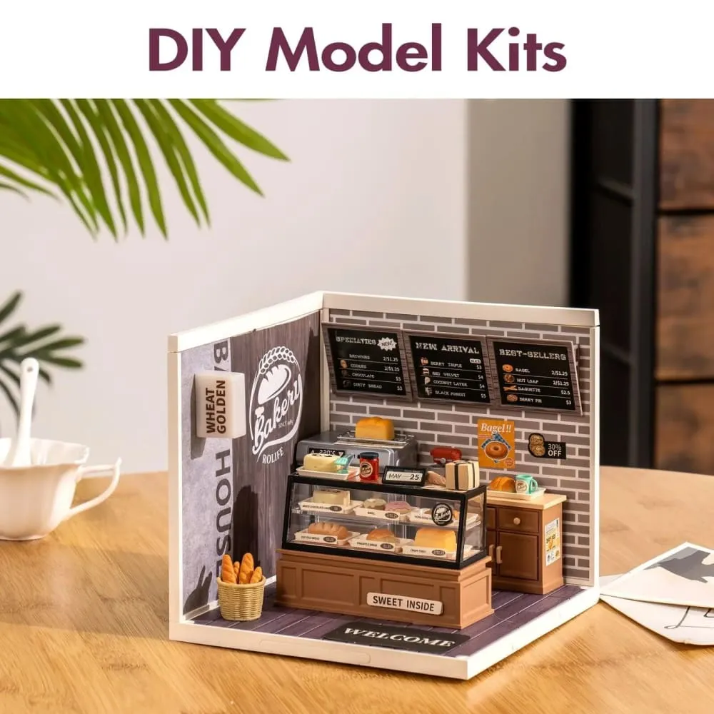 3d Puzzle Kit Build your Own Golden Wheat Bakery a Charming and Intricate Diy Miniature House Set for Kids Adult