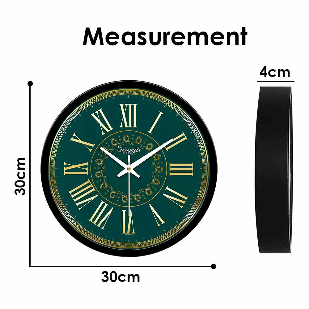Abstract Stylized Golden Printed Designer Wall Clock