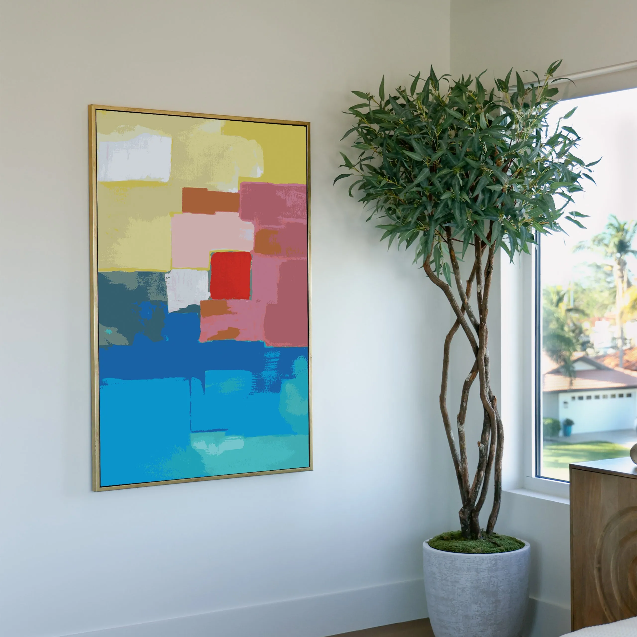 Abstract Sunset Custom Art
