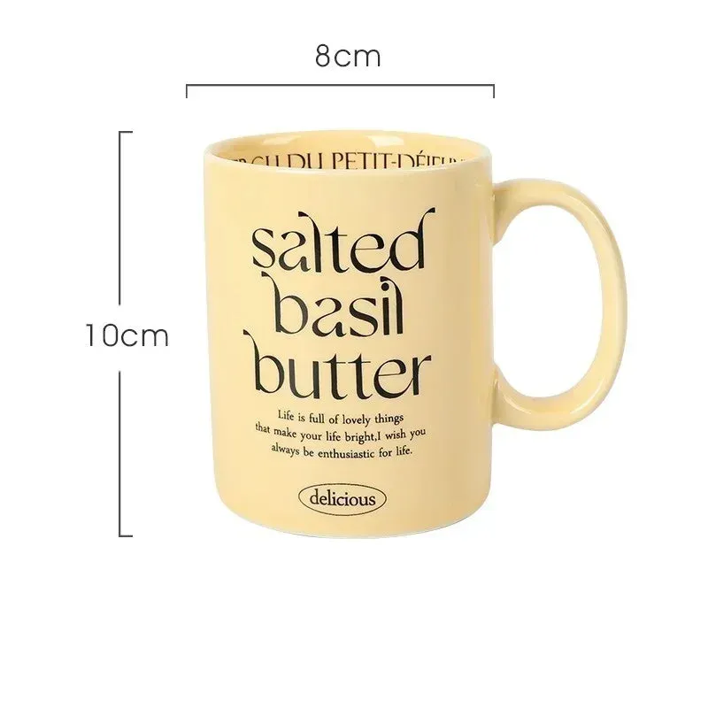 Aesthetic Breakfast-Inspired Ceramic Mug Collection