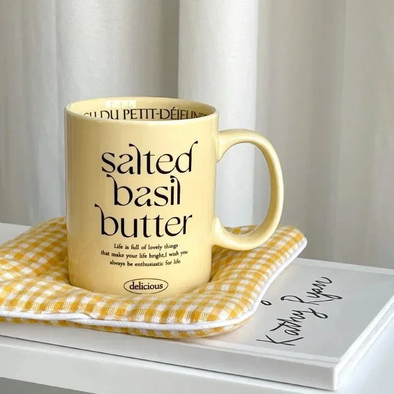 Aesthetic Breakfast-Inspired Ceramic Mug Collection