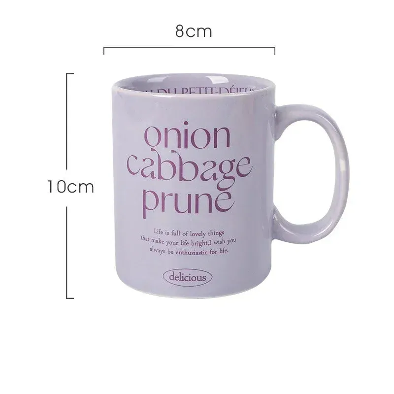Aesthetic Breakfast-Inspired Ceramic Mug Collection