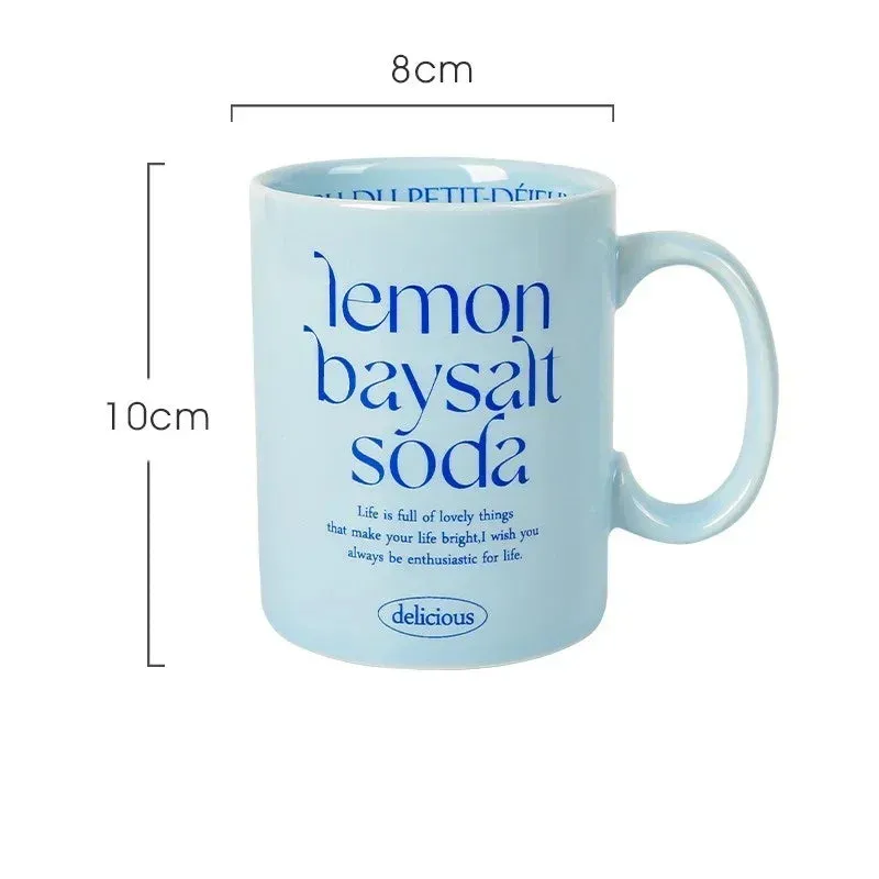 Aesthetic Breakfast-Inspired Ceramic Mug Collection