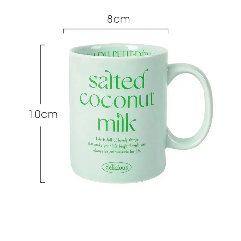 Aesthetic Breakfast-Inspired Ceramic Mug Collection