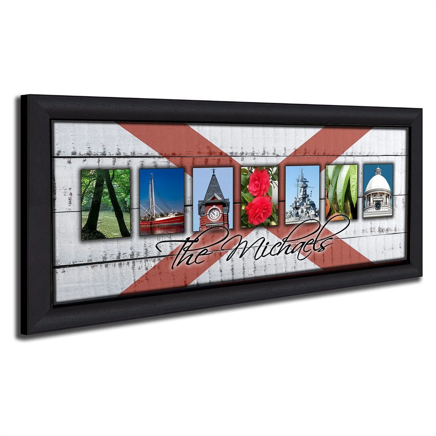 ALABAMA - State Name Art