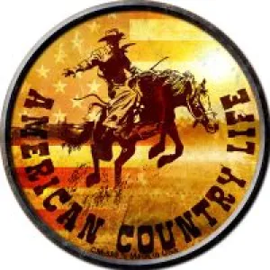 American Country Life Novelty Circle Coaster Set of 4