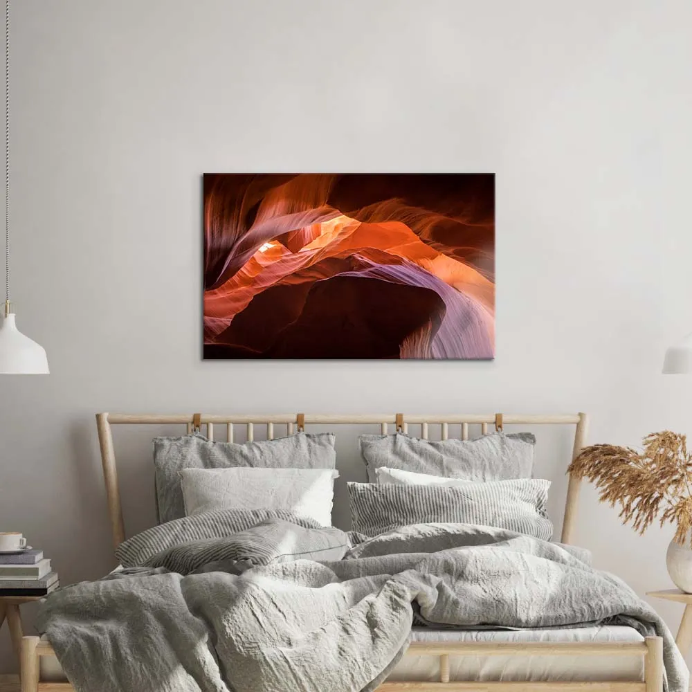 Antelope Canyon, Arizona 2 Glass Wall Art
