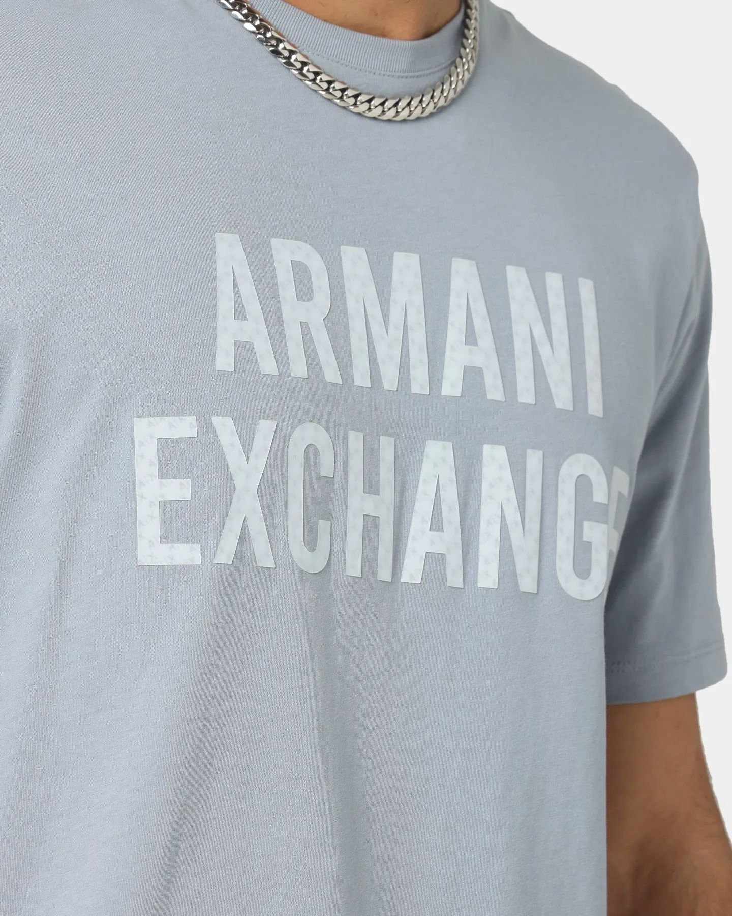 Armani Exchange Holographic Logo T-Shirt Tradewinds