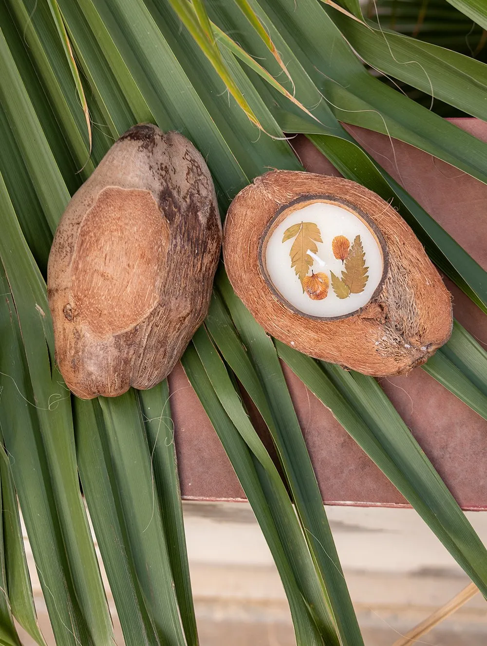 Aromatic Puducherry Wax Candle in Coconut (2 Pcs)