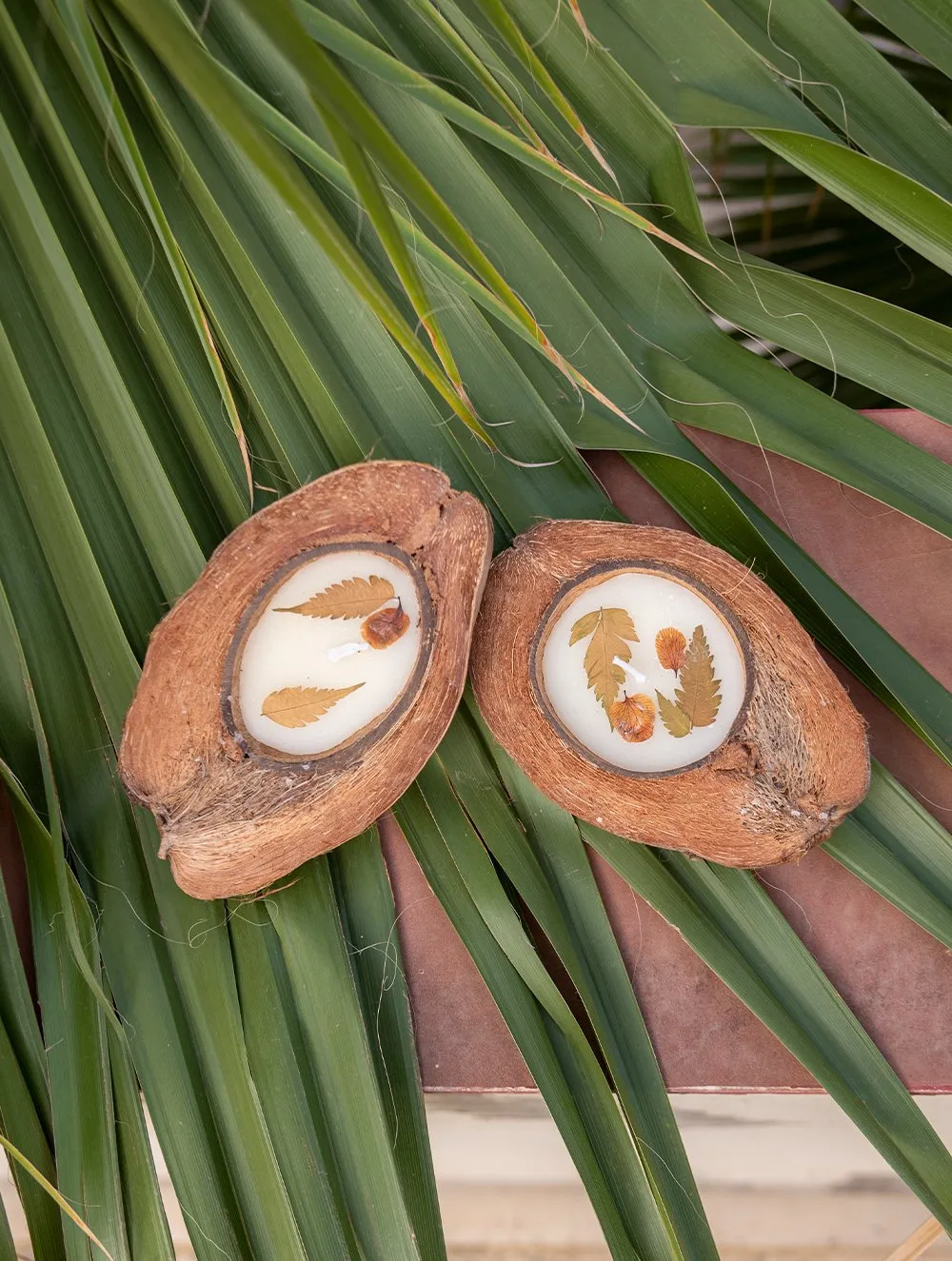 Aromatic Puducherry Wax Candle in Coconut (2 Pcs)