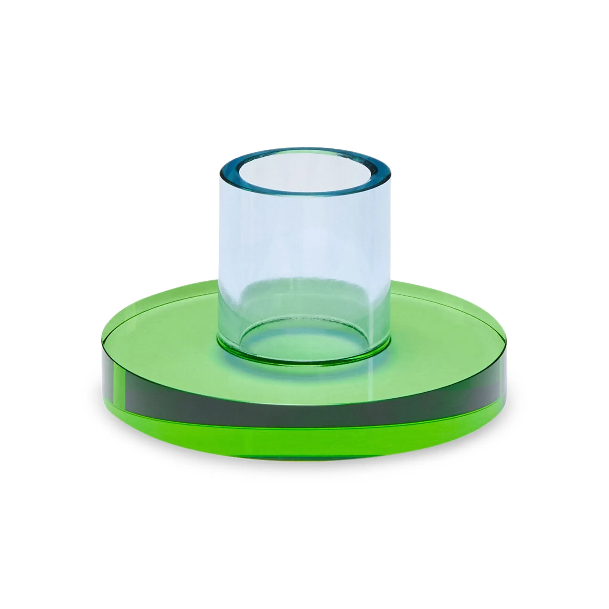 Astra Crystal Candle Holder - Green