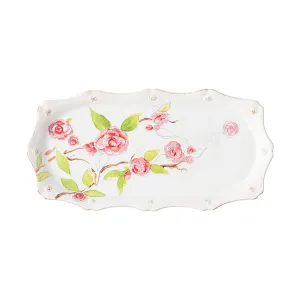 Berry & Thread Floral Sketch 14" Hostess Tray - Camellia