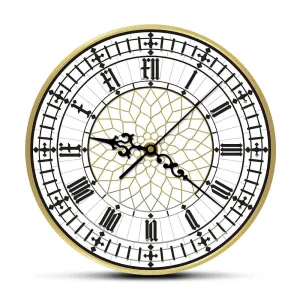 Big Ben Clock Contemporary Modern Wall Clock Retro Silent Non Ticking Wall Watch