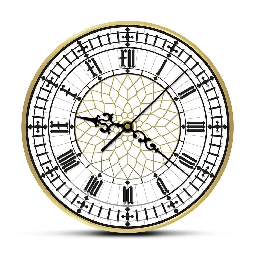 Big Ben Clock Contemporary Modern Wall Clock Retro Silent Non Ticking Wall Watch