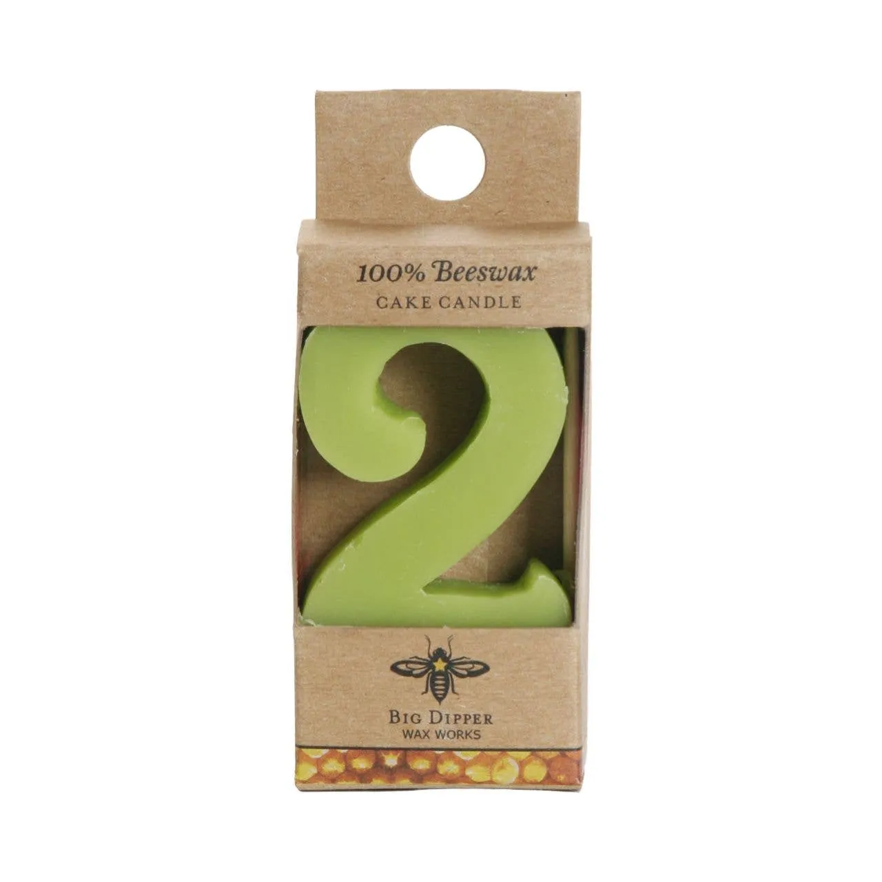 Birthday Number Cake Candle by Big Dipper Wax Works