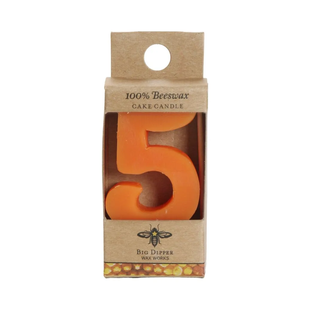 Birthday Number Cake Candle by Big Dipper Wax Works