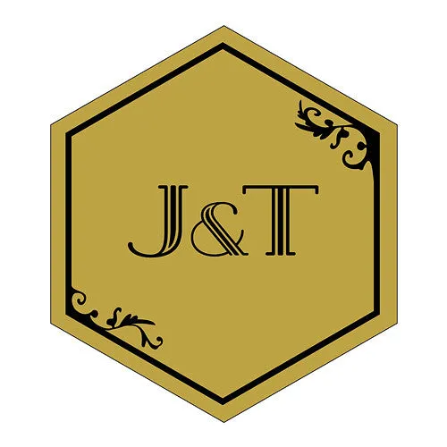 BLACK AND GOLD OPULENCE DIECUT STICKER