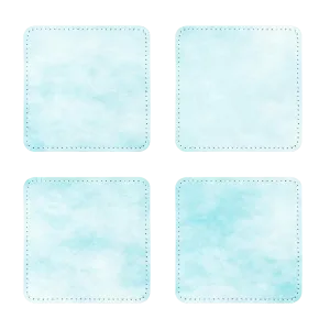 Blue Clouds Sublimation Coasters Pack of Four