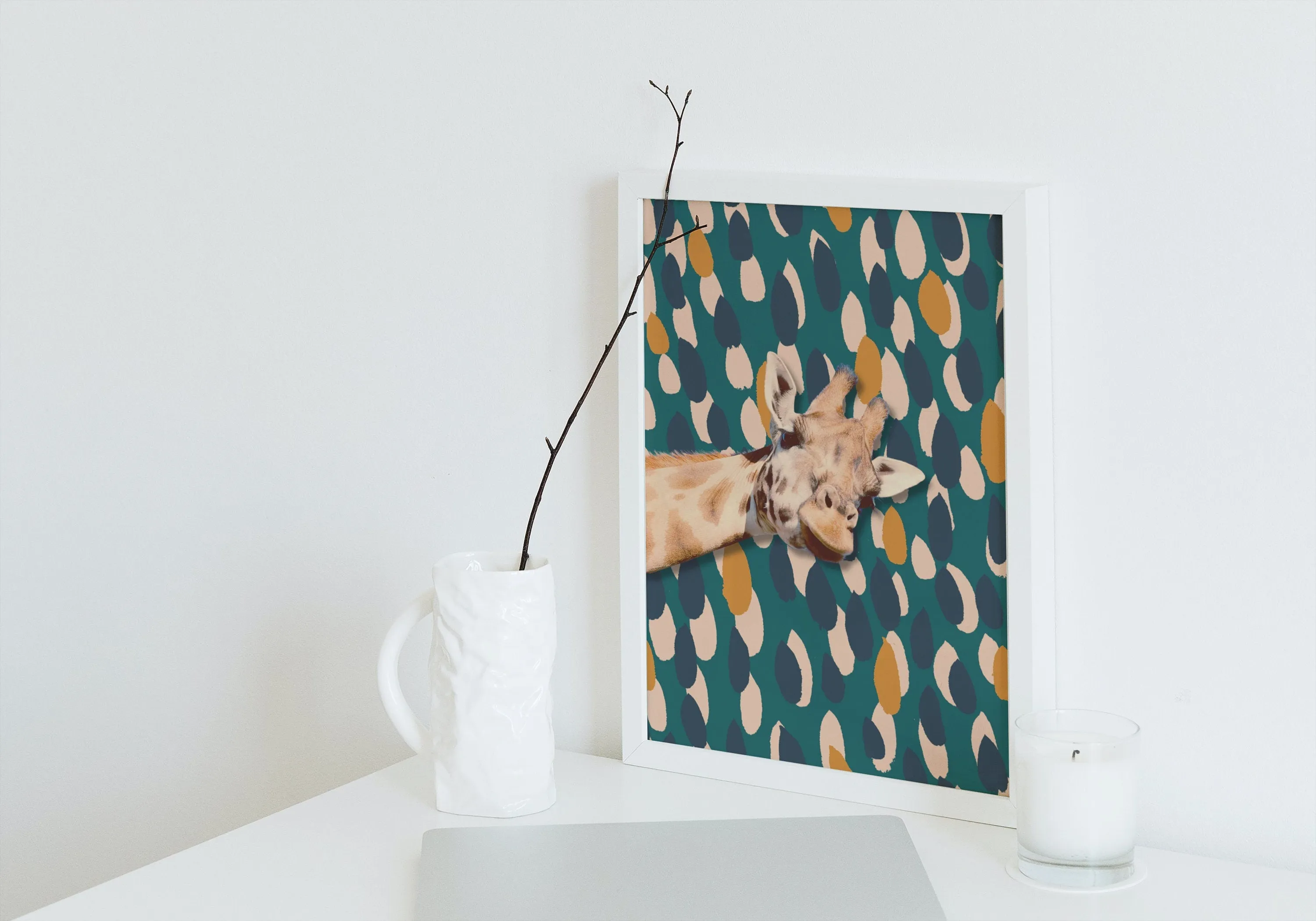 Boho Giraffe Wall Art INSTANT DOWNLOAD Art Print, Colorful Giraffe, One Piece Poster, Giraffe Picture, Animal Lover, Funny Animal Poster, Boho Style