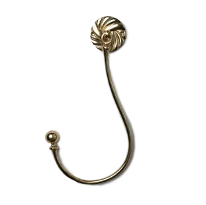 Brass Hinged Rope Knot Tie Back (Single)