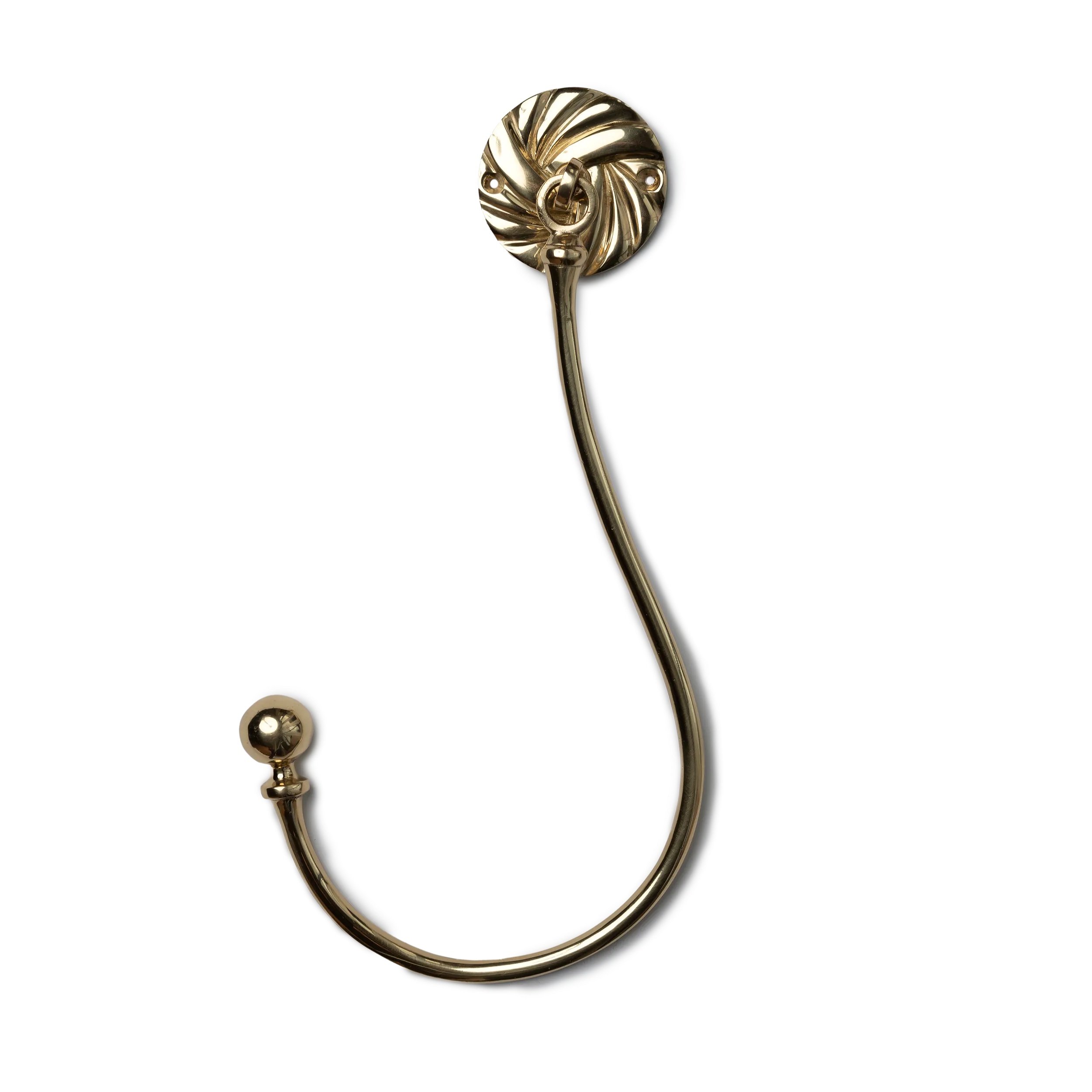 Brass Hinged Rope Knot Tie Back (Single)