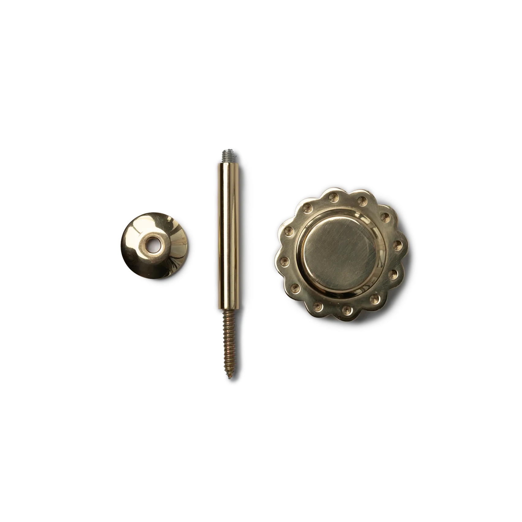 Brass Small Hold Back Scallop (Single)