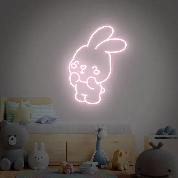 Bunny Neon Wall Art