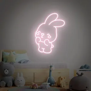 Bunny Neon Wall Art