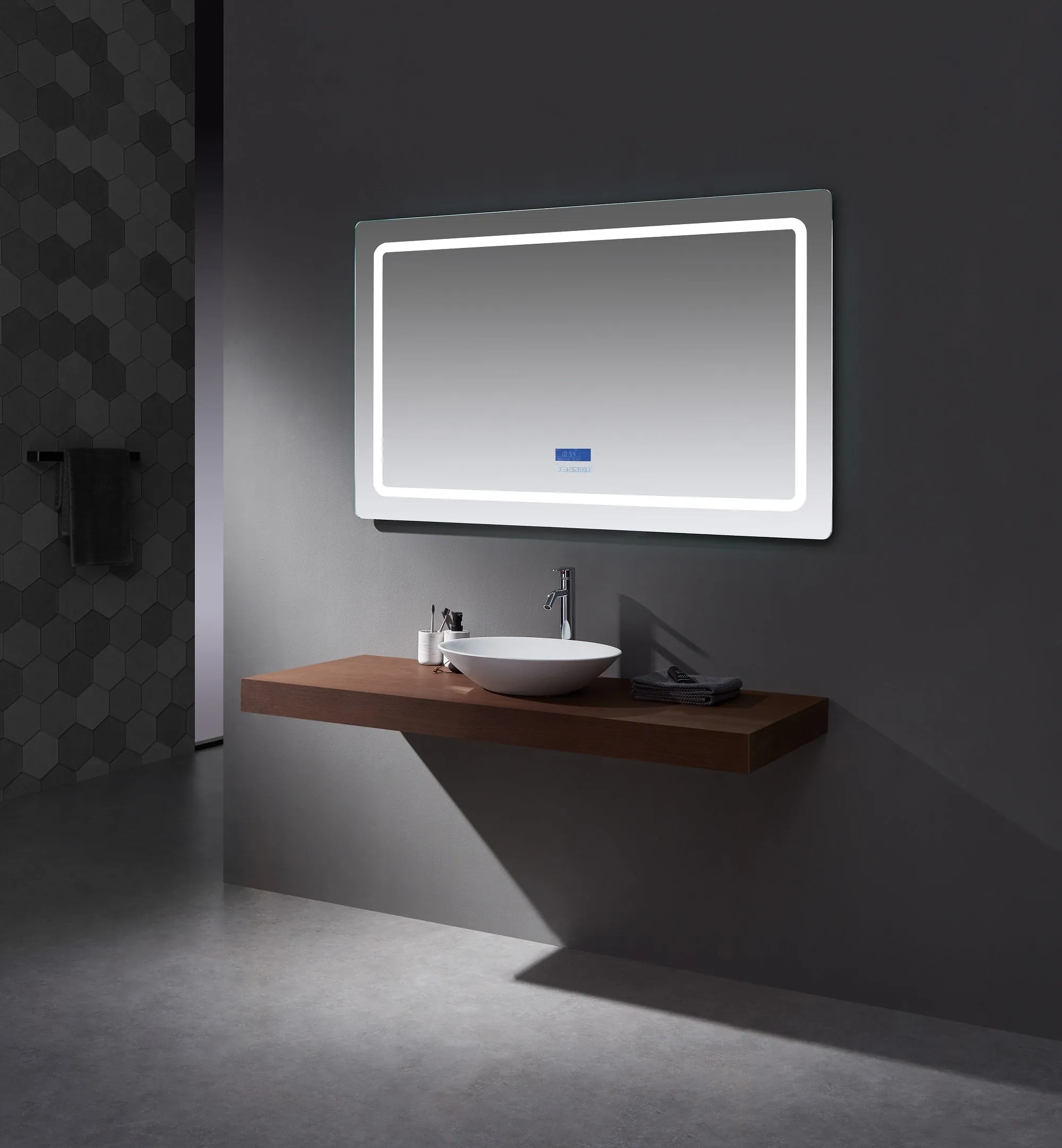 Caldona 60" Wide x 36" Tall LED Mirror w/ Defogger