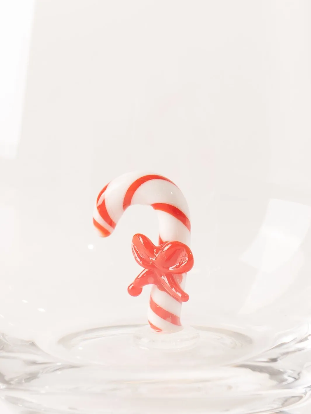 Candy Cane Stemless Wine Glass