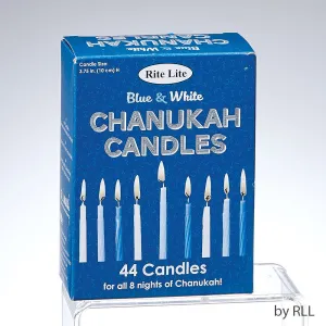 Chanukah Candles Blue/White 44