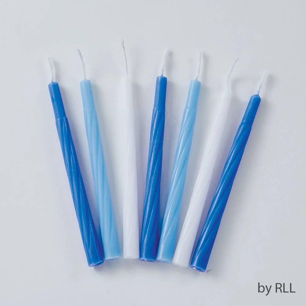 Chanukah Candles Blue/White 44