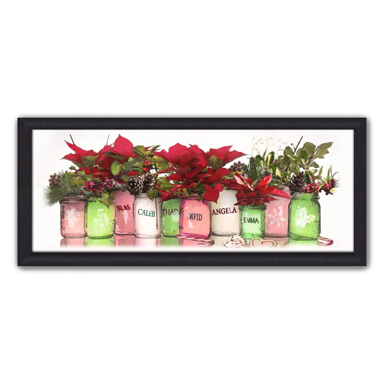 Christmas GRANDKIDS Mason Jars