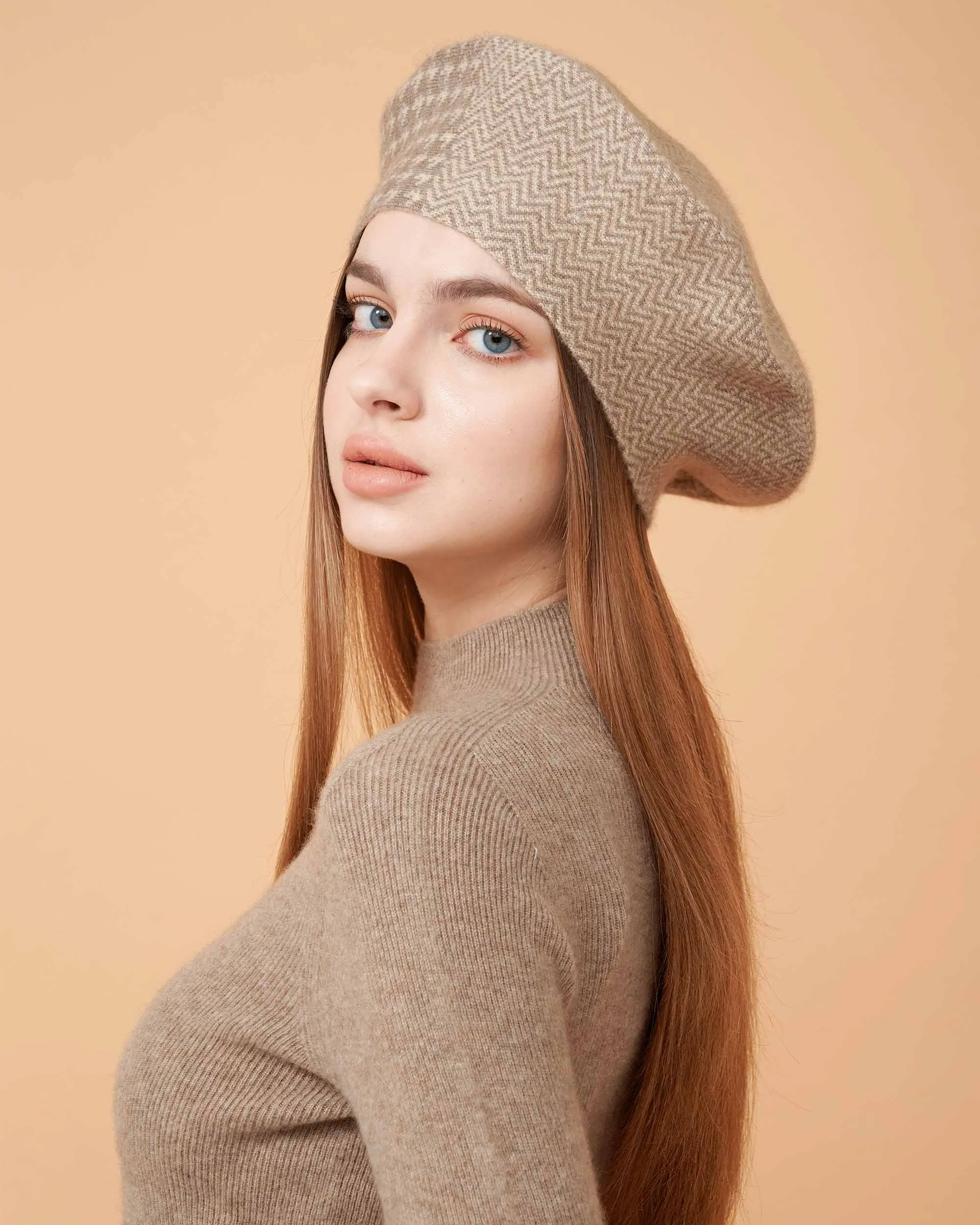 Cindy Geometric Cashmere Hat