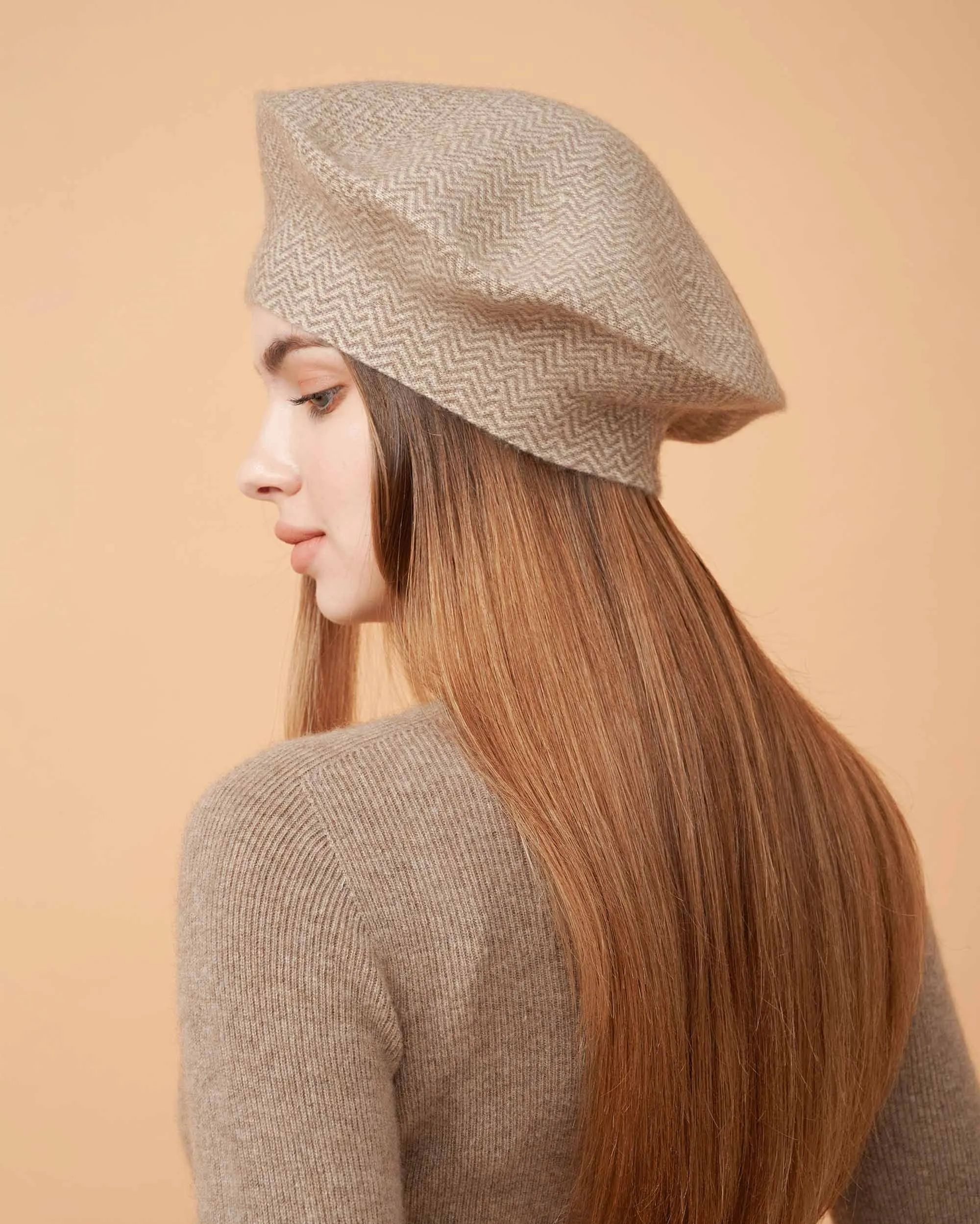 Cindy Geometric Cashmere Hat
