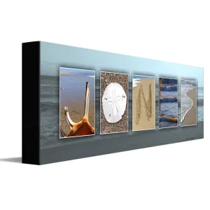 Coastal Beach Name Art