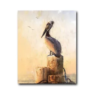 Coastal Love - Pelican Personalized Art