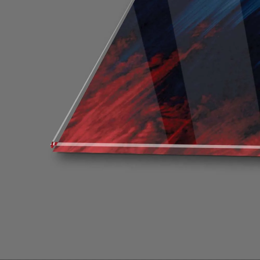 Colourful Leaves Glass Wall Art
