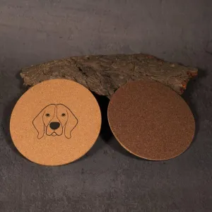 Cork Coasters | Eco-friendly |  Dual color | Water Resistant (set of 2)