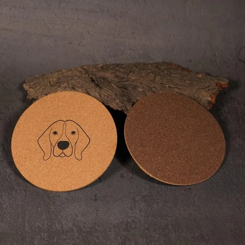 Cork Coasters | Eco-friendly |  Dual color | Water Resistant (set of 2)