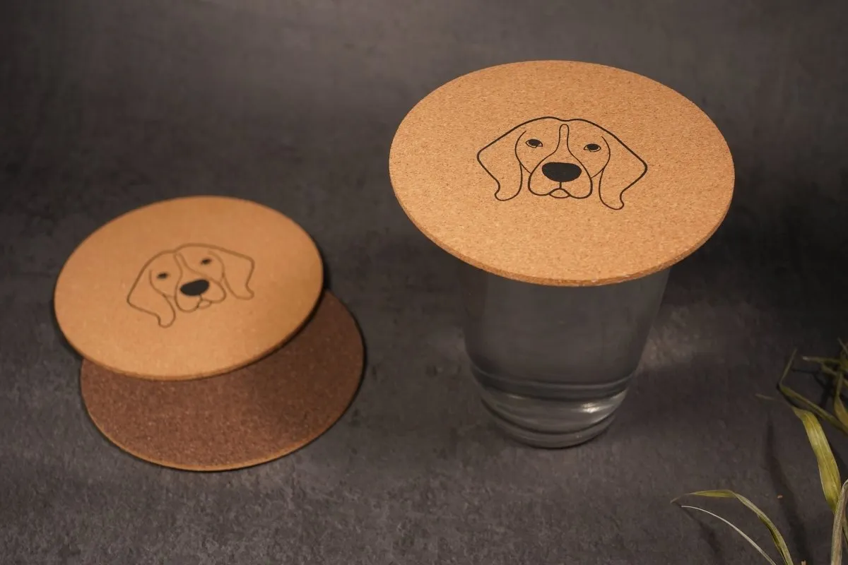 Cork Coasters | Eco-friendly |  Dual color | Water Resistant (set of 2)