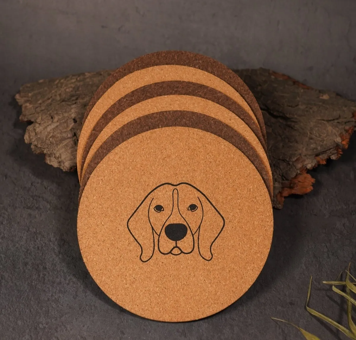 Cork Coasters | Eco-friendly |  Dual color | Water Resistant (set of 2)